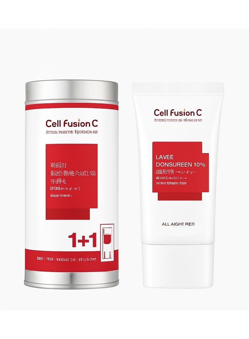 سيل فيوجن سي واقي الشمس "سيل فيوجن سي" ليزر 100 فيرم بمعامل حماية +SPF50 و+++PA (عبوتان × 35 مل) - Image 1