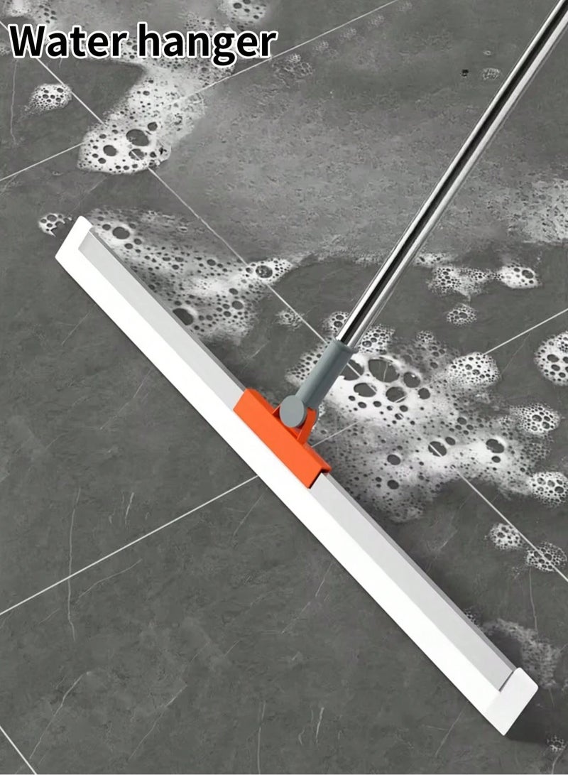 ممسحة سيليكون سحرية، مكنسة عالية التنظيف، ممسحة أرضيات للمنزل، الحمام، مكنسة سيليكون سحرية لتنظيف المياه في المنزل والحمام (قد يختلف اللون) - Image 1