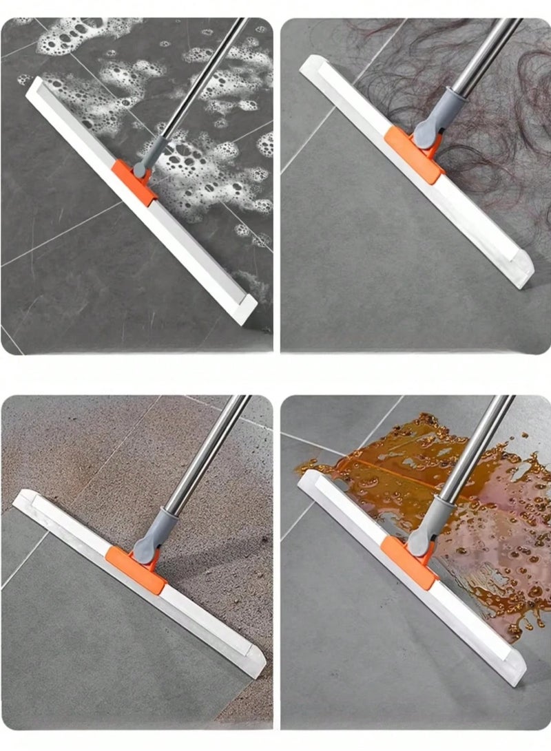 ممسحة سيليكون سحرية، مكنسة عالية التنظيف، ممسحة أرضيات للمنزل، الحمام، مكنسة سيليكون سحرية لتنظيف المياه في المنزل والحمام (قد يختلف اللون) - Image 2