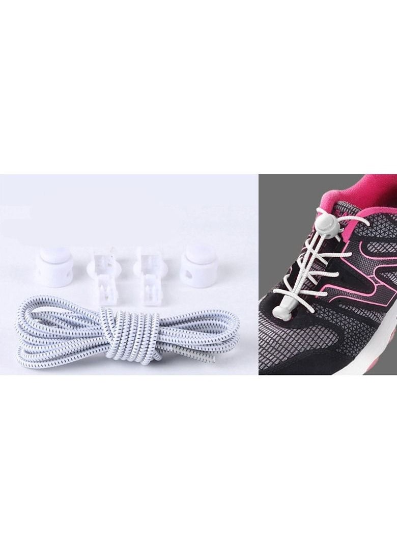 Generic - No Tie Shoelaces, 2 Pairs Elastic Lock Shoe Laces - Image 1