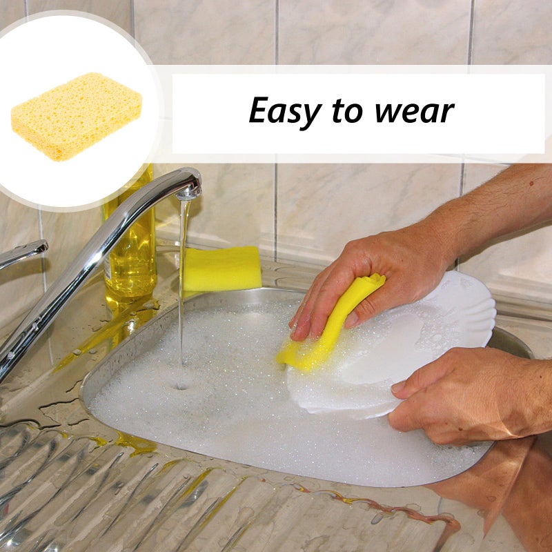 4Pcs Non Scratch Kitchen Scrubber Sponges Double Sided Dishwashing Cleaning Tool - Image 5