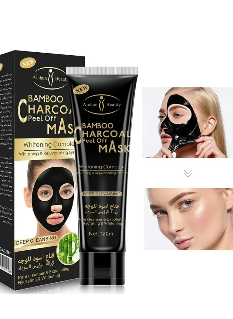 Aichun beauty - Bamboo Charcoal Face Black Mask 120 ML - Image 1