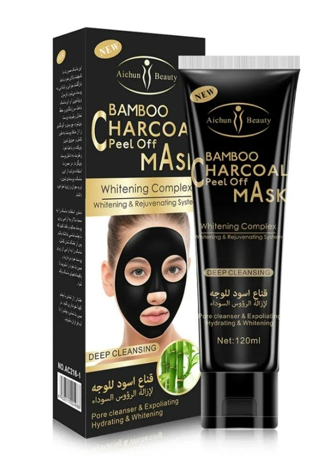 Aichun beauty - Bamboo Charcoal Face Black Mask 120 ML - Image 1