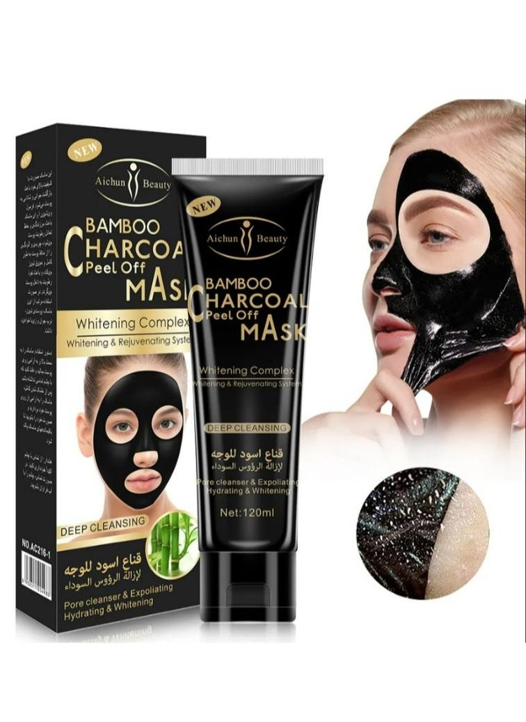 Aichun beauty - Bamboo Charcoal Face Black Mask 120 ML - Image 1
