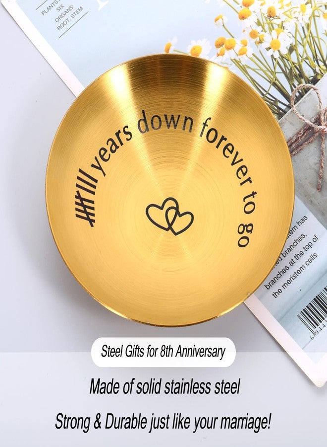 Perleddom 8th Bronze Anniversary Wedding Gifts for Her Couple Women Men Bronze 8th Anniversary Ring Holder for Women 8th Anniversary Jewlery Tray Christmas Valentines Birthday Gifts for Women Men Wife Husband - Image 4