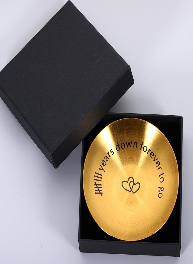 Perleddom 8th Bronze Anniversary Wedding Gifts for Her Couple Women Men Bronze 8th Anniversary Ring Holder for Women 8th Anniversary Jewlery Tray Christmas Valentines Birthday Gifts for Women Men Wife Husband - Image 5
