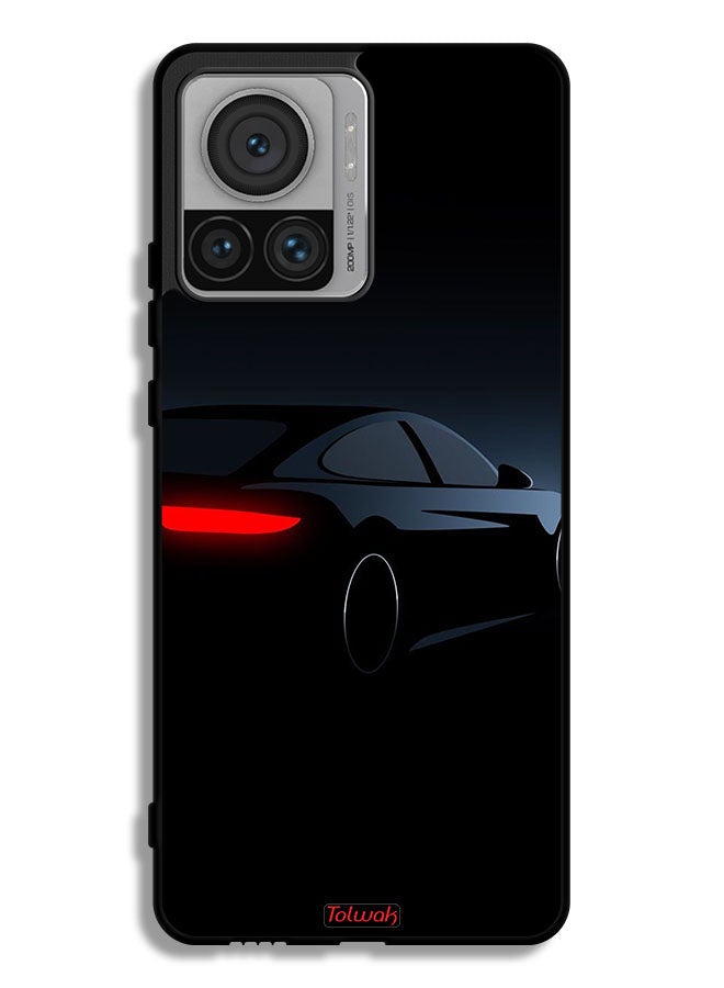 Tolwak Motorola Edge 30 Ultra Protective Case Cover Dark Car - Image 1