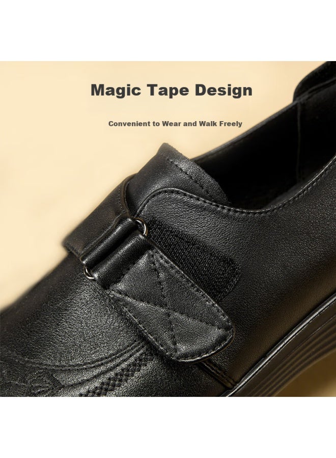 YEARCON Yierkang Women'S Shoes Comfortable Flat Mother Shoes Casual Single Shoes Women 13417W Black Size 38 - Image 3