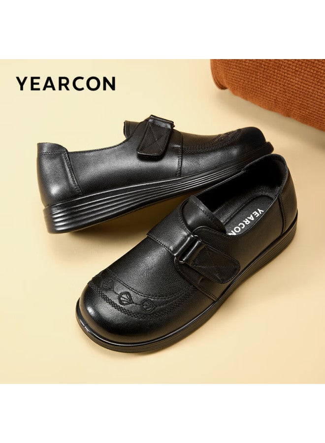 YEARCON Yierkang Women'S Shoes Comfortable Flat Mother Shoes Casual Single Shoes Women 13417W Black Size 38 - Image 2