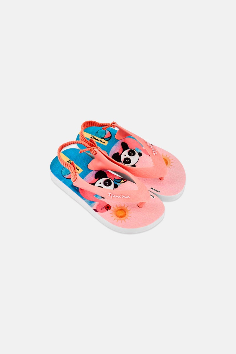 Ipanema Toddlers Girl Graphic Print Sling Back Slippers, Multicolor - Image 2
