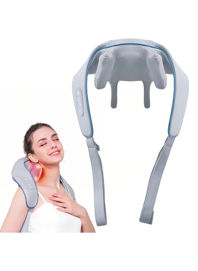 BIG CLICK Mini Neck Massager, Shiatsu Back Neck Massager with Heat, Electric Massager for Back & Shoulder, Massage Pillow for Neck, Back, Shoulder, Leg, Deep Massage at Home for Muscle Relaxation - Image 1