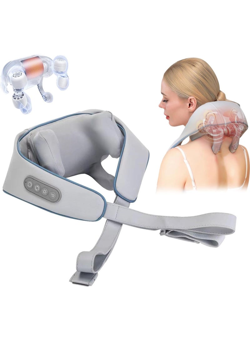 BIG CLICK Mini Neck Massager, Shiatsu Back Neck Massager with Heat, Electric Massager for Back & Shoulder, Massage Pillow for Neck, Back, Shoulder, Leg, Deep Massage at Home for Muscle Relaxation - Image 2