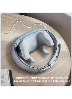 Generic Mini Neck Massager, Shiatsu Back Neck Massager with Heat, Electric Massager for Back & Shoulder, Massage Pillow for Neck, Back, Shoulder, Leg, Deep Massage at Home for Muscle Relaxation  - Image 3