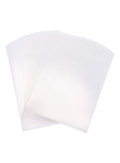 Tupalizy Clear Plastic File Document Folder Protector Organizer Transparent Ltype Paper Jacket Sleeves A5 Size Copy Safe Project Pockets 16Pcs (A5)  - Image 1