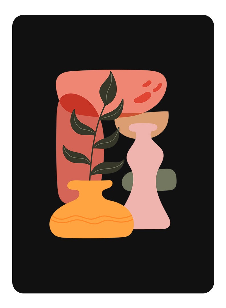 Theodor Protective Flip Case For Apple iPad Mini 6 With Trifold Stand Auto Wake Sleep Shockproof Cover Vase leaf - Image 1