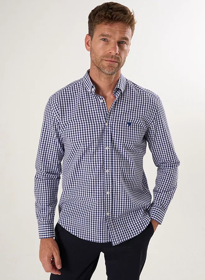 FELIX HARDY Plaid Long Sleeve Shirt