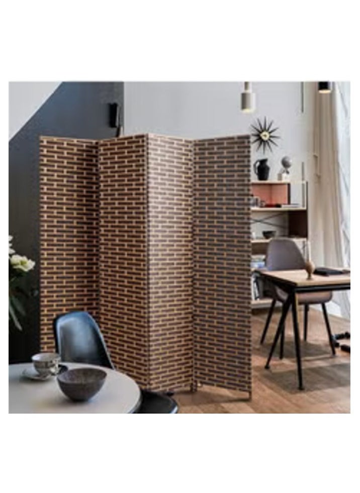 Silver Sea - Silver Sea Foldable Movable Stretch Room Divider, [200 x 180cm] Fully Hand-woven Entrance Partition, Suitable for Office, Bedroom, Living Room, Hotel Room Wall, - Image 1
