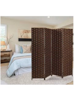 Silver Sea Silver Sea Foldable Movable Stretch Room Divider, [200 x 180cm] Fully Hand-woven Entrance Partition, Suitable for Office, Bedroom, Living Room, Hotel Room Wall,  - Image 3
