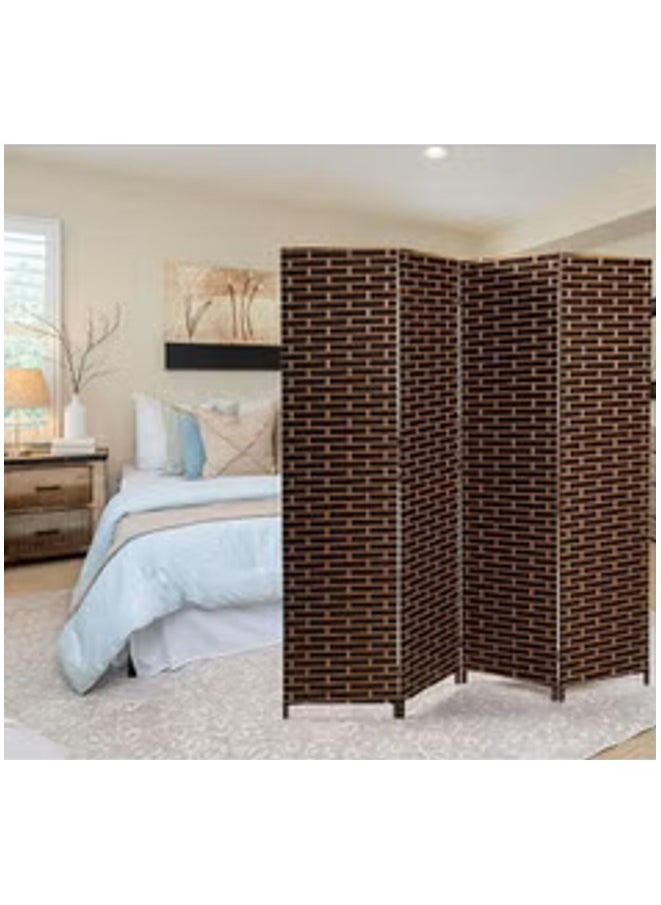 Silver Sea - Silver Sea Foldable Movable Stretch Room Divider, [200 x 180cm] Fully Hand-woven Entrance Partition, Suitable for Office, Bedroom, Living Room, Hotel Room Wall, - Image 1