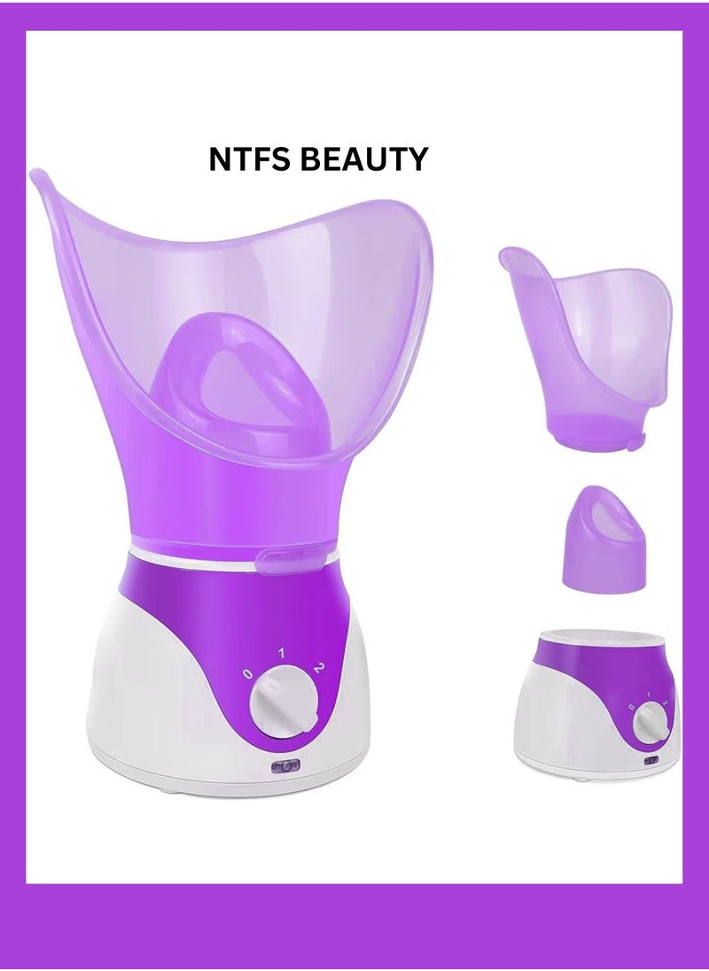 NTFS Beauty Facial Steamer Warm Mist BPA-Free Moisturizing Facial Steamer Facial Mask  - Image 1