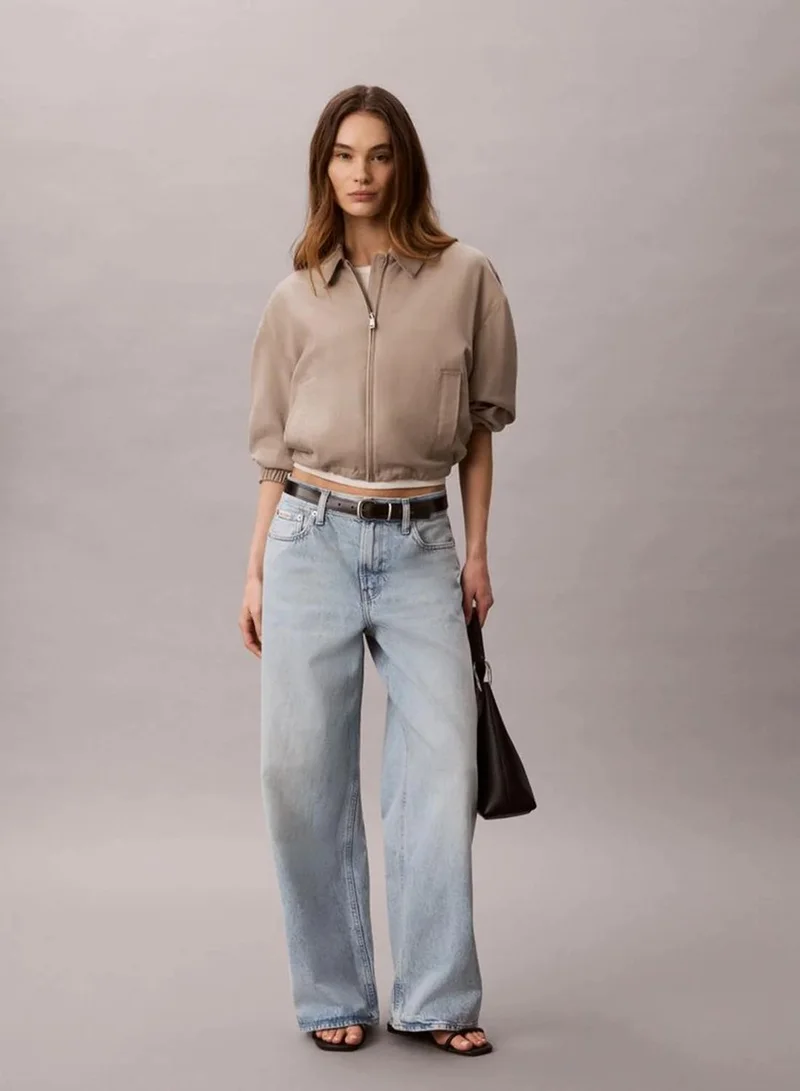 Calvin Klein INDIGO STONE Low Rise Baggy Jeans for Women | Best Price UAE