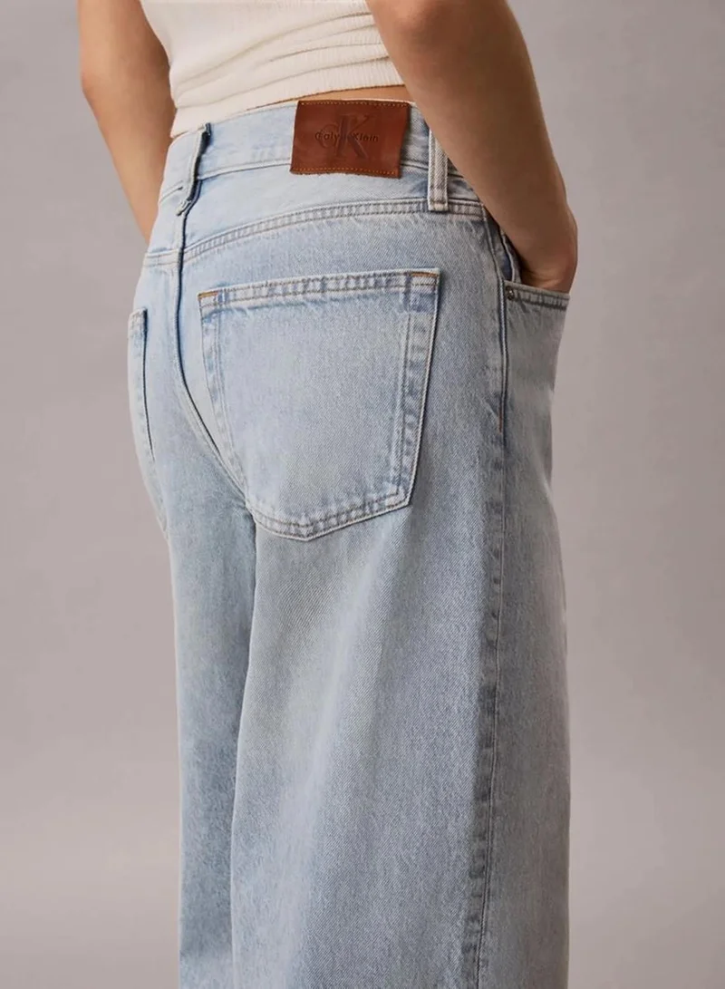Calvin Klein INDIGO STONE Low Rise Baggy Jeans for Women | Best Price UAE