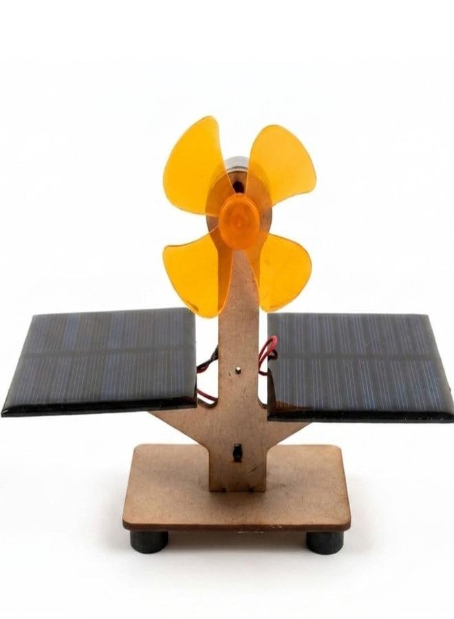 ERH India Solar Panel Windmill Fan Science Project Kit for Kids & Students - Readymade Working Model, STEM Physics Experiment, Renewable Energy Learning Toy - Image 1
