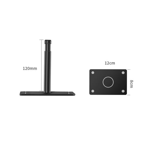 YUOCU Baby Pin Plate Wall Ceiling Mount, 4.7inch Baby Pin Overhead Wall Holder with 5/8" Stud for Photography Video Studio Lighting, Strobe Light, Ring Light, Softbox, Camera, Flash - Image 4