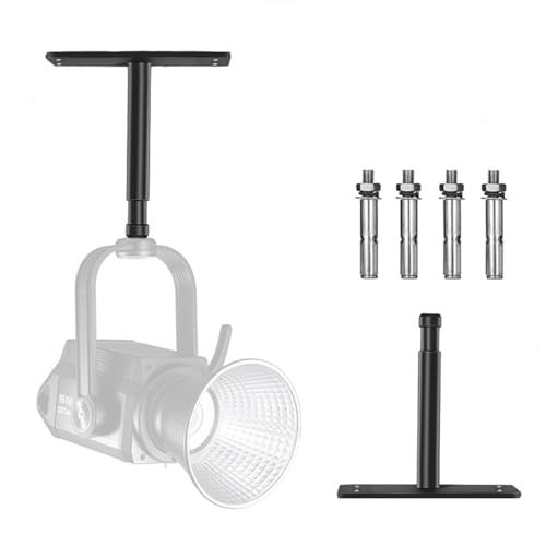 YUOCU Baby Pin Plate Wall Ceiling Mount, 4.7inch Baby Pin Overhead Wall Holder with 5/8" Stud for Photography Video Studio Lighting, Strobe Light, Ring Light, Softbox, Camera, Flash - Image 1