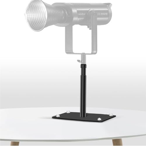 YUOCU Baby Pin Plate Wall Ceiling Mount, 4.7inch Baby Pin Overhead Wall Holder with 5/8" Stud for Photography Video Studio Lighting, Strobe Light, Ring Light, Softbox, Camera, Flash - Image 2