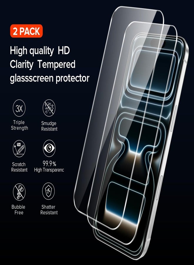 إيفولير جراب إيفولر الشفاف متوافق مع آيفون 17 برو ماكس 6.9 بوصة، جراب واحد + واقيان للشاشة من الزجاج المقوى، غطاء هاتف نحيف مقاوم للصدمات والخدوش، مقاوم للاصفرار، بتصميم عسكري - رمادي - Image 4