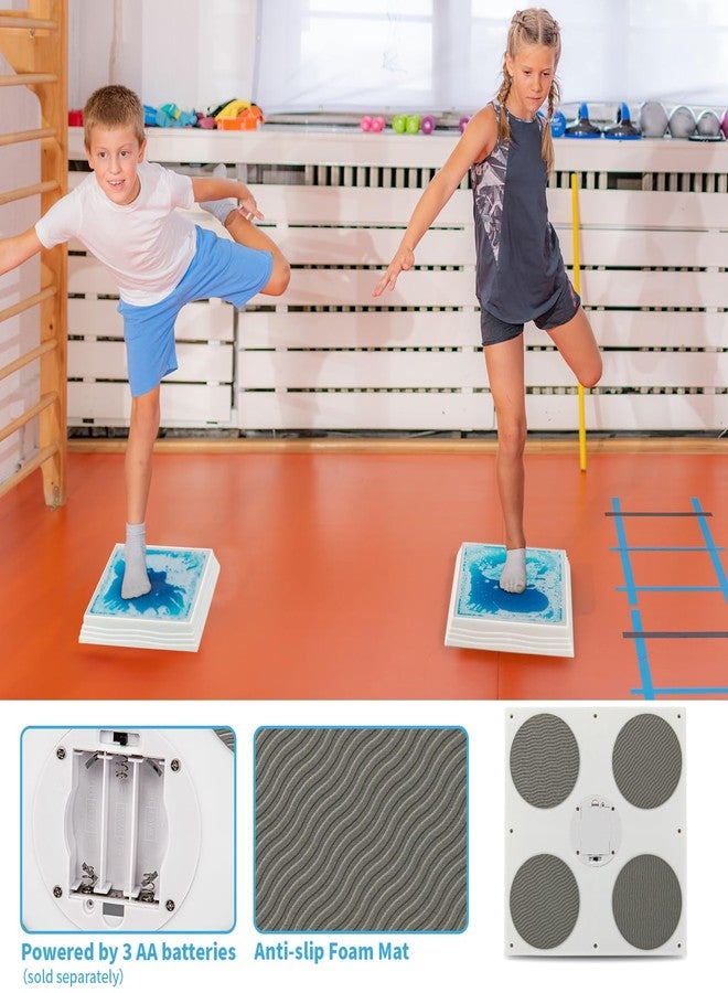 Art3d 12×12 Inch Sensory Interactive Liquid Motion Tiles for Toddlers Kids & Adult - Touch Sensitive 7 Color Changing Flooring Tile for Home Décor, Indoor & Outdoor Activities, 3-Pack - Image 5