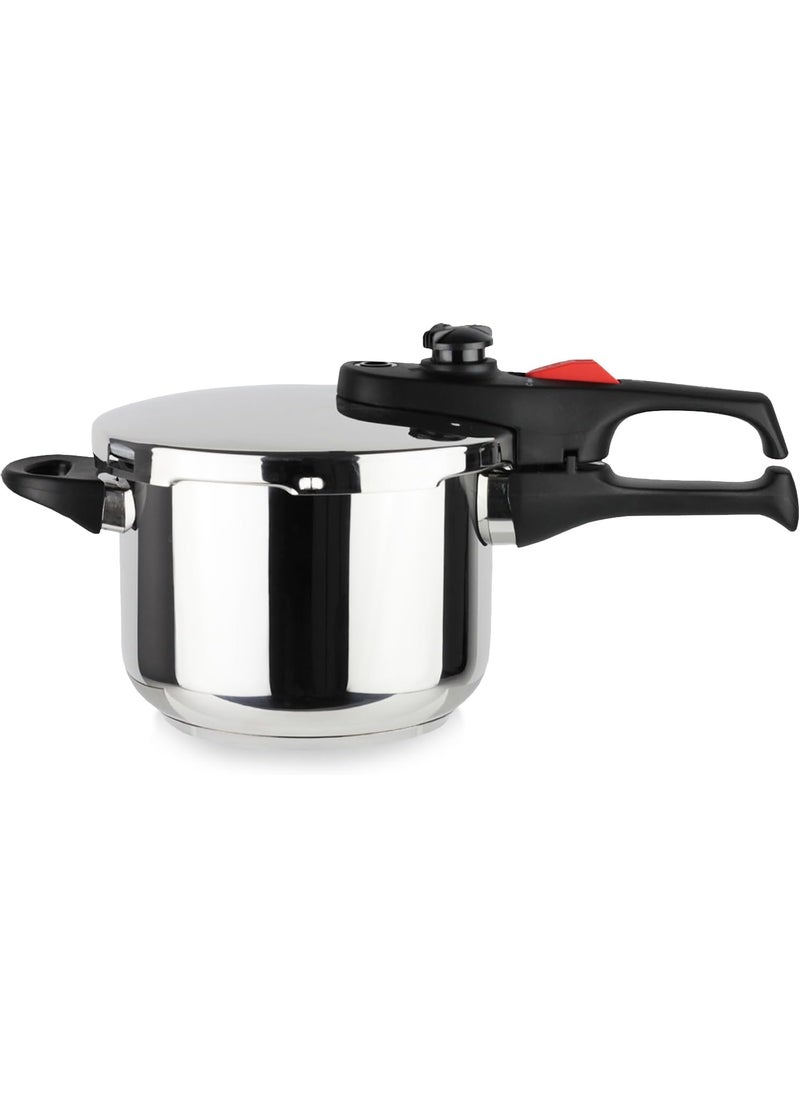 Magefesa MAGEFESA Practika Plus 33Quart Pressure Cooker  1810 Stainless Steel Induction Compatible 5Layer Heat Diffuser Bottom 5 Safety Systems Even Heat Distribution  - Image 1