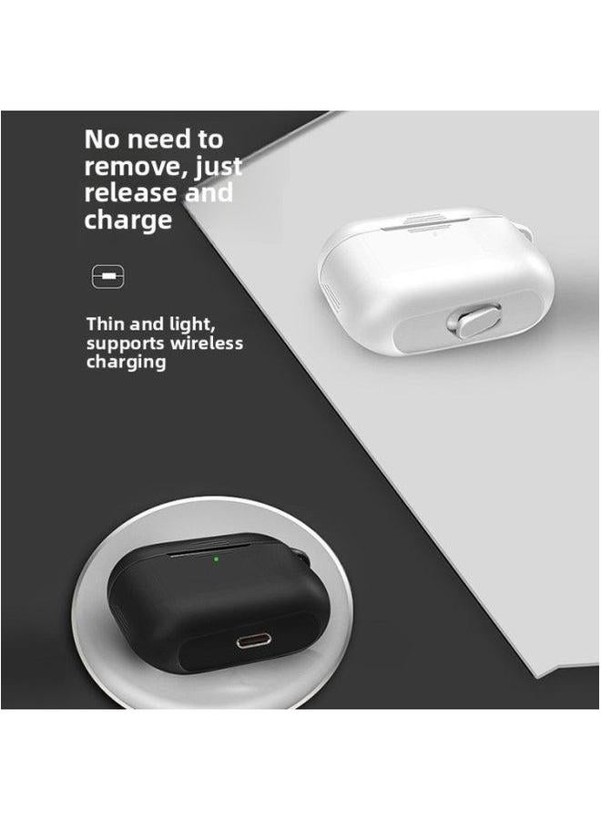 Applicable To Airpods Pro Protective Shell Apple Headset Three Generations Cover Earplugs-Color:357C Dark Green-Model:(Thick) Pro3 - Image 3