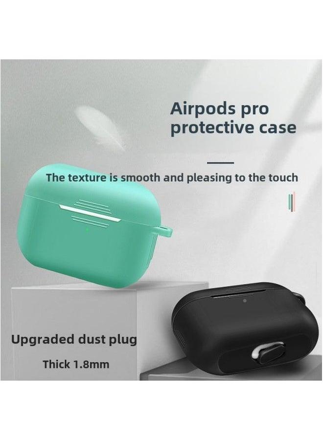 Applicable To Airpods Pro Protective Shell Apple Headset Three Generations Cover Earplugs-Color:357C Dark Green-Model:(Thick) Pro3 - Image 2