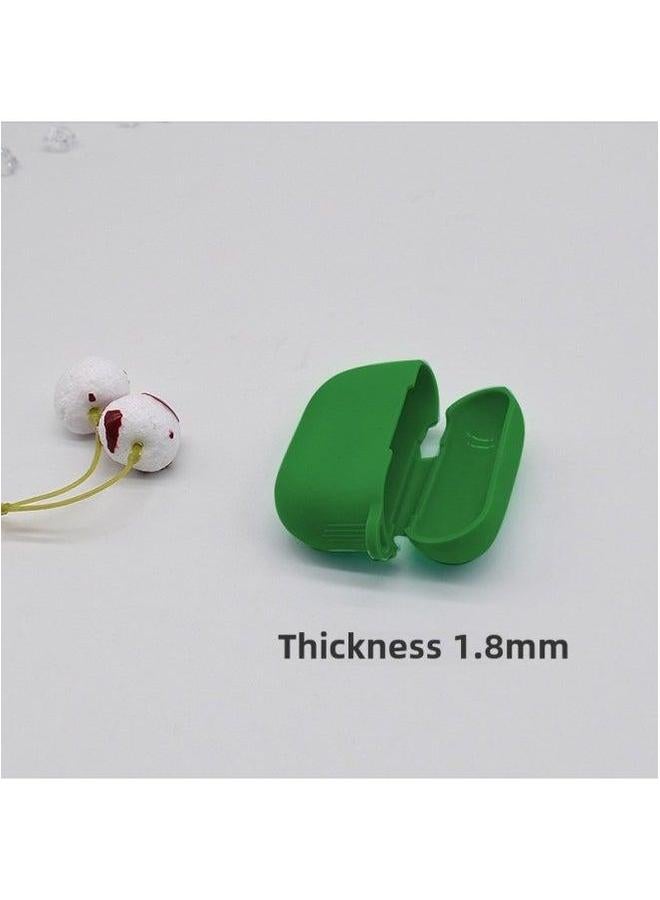 Applicable To Airpods Pro Protective Shell Apple Headset Three Generations Cover Earplugs-Color:357C Dark Green-Model:(Thick) Pro3 - Image 1