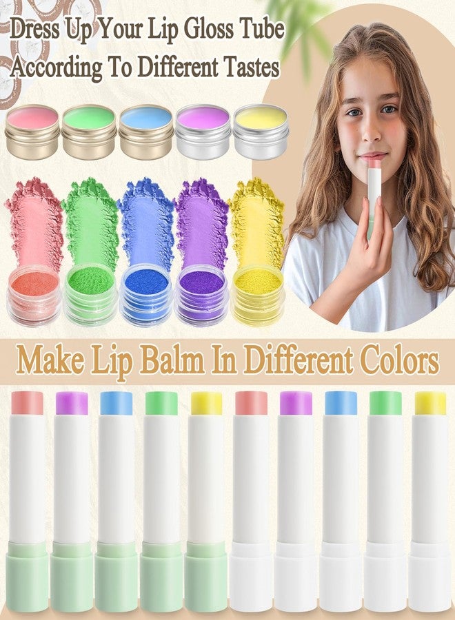 JUYRLE Lip Balm Making Kit- Coconut Lip Gloss Kit with Beeswax, Jojoba Oil, and Coconut Oil for Adults & Girls, Make Your Own Lip Balm- DIY Moisturizing Lip Care - Image 5
