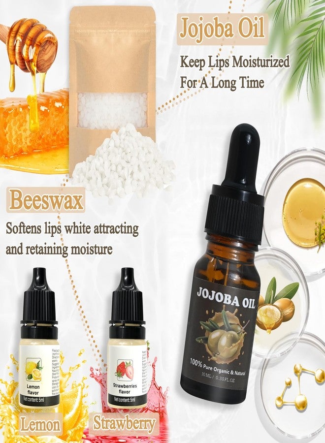 JUYRLE Lip Balm Making Kit- Coconut Lip Gloss Kit with Beeswax, Jojoba Oil, and Coconut Oil for Adults & Girls, Make Your Own Lip Balm- DIY Moisturizing Lip Care - Image 4