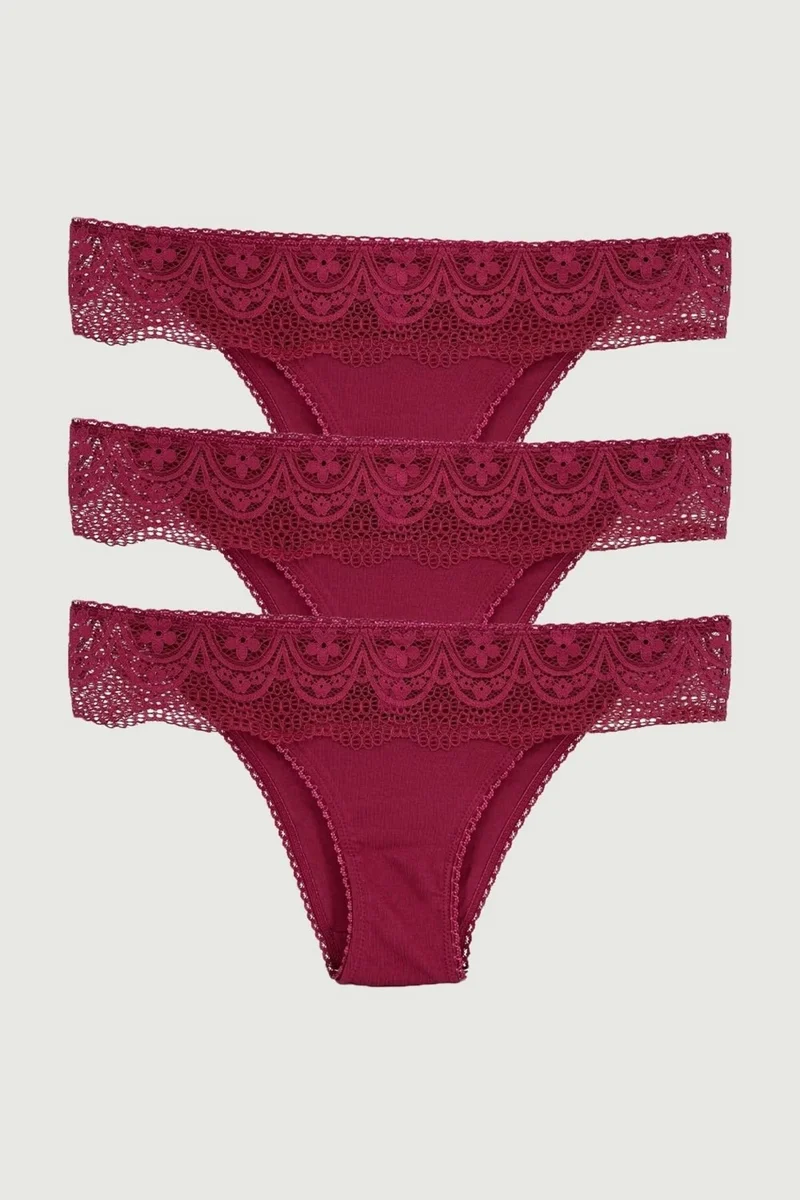 بيير كاردان Pierre Cardın 2236 Lace Slip 3 Pack