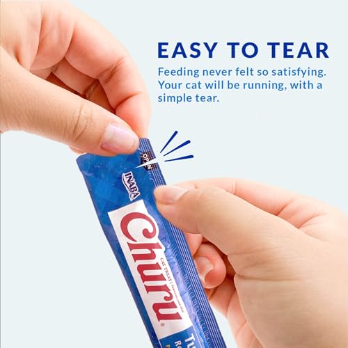 INABA Churu Cat Treats, Lickable, Squeezable Creamy Purée with Vitamin E, 0.5 Ounces per Tube, 100 Tubes Total, Chicken Variety - Image 5