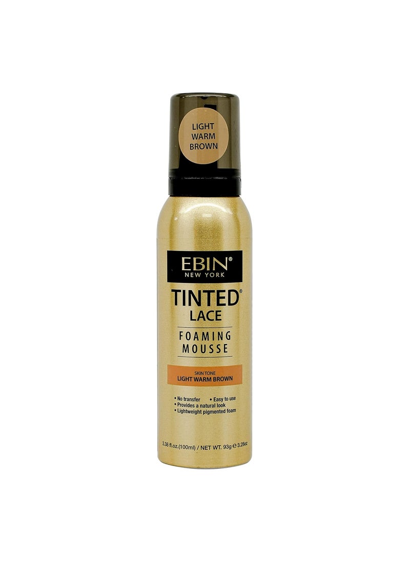 EBIN NEW YORK - EBIN NEW YORK Tinted Lace Foaming Mousse  Light Warm Brown 338oz 100ml - Image 1