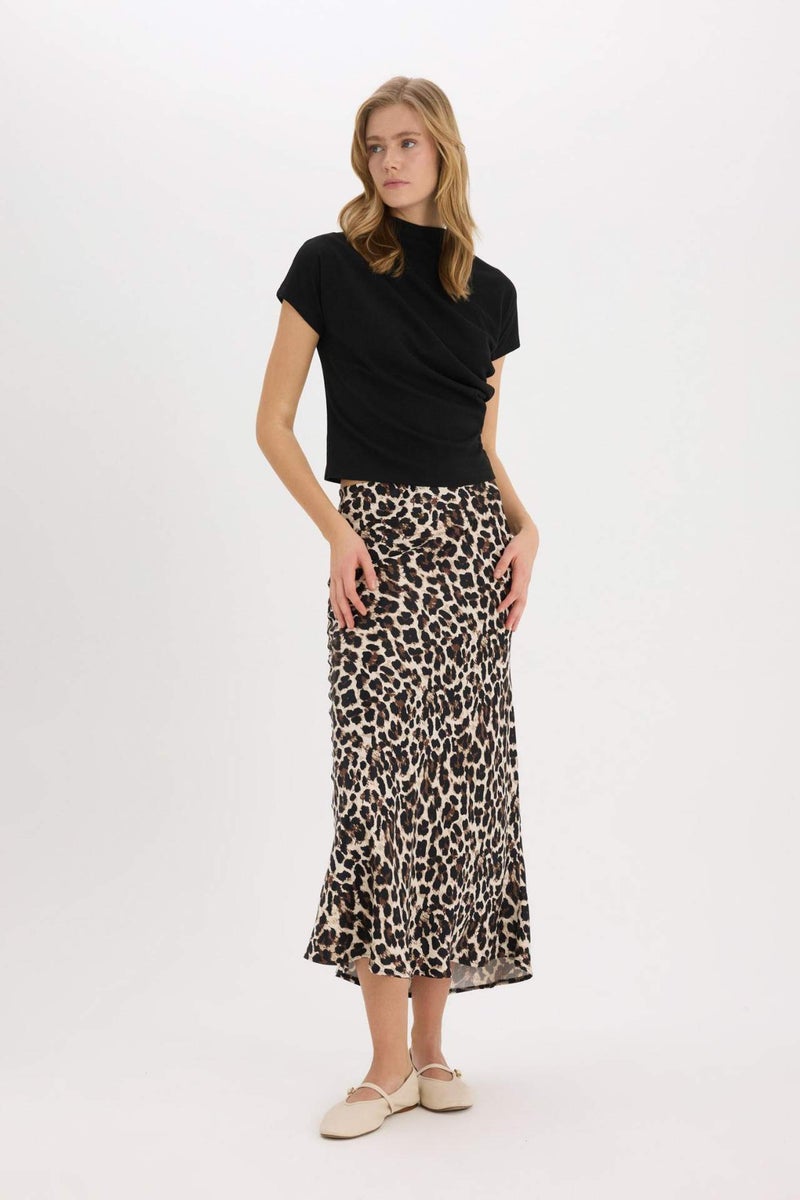 DeFacto A Cut Satin Normal Waist Maxi Skirt - Image 2