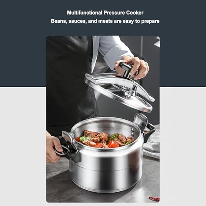 Dpofirs 3L To 15L Canning Pressure Cooker Pressure Cooker Thickened Large Capacity Anti Stick Explosion Proof Aluminum Pressure Canner For Commercial Household Use 9L - Image 3