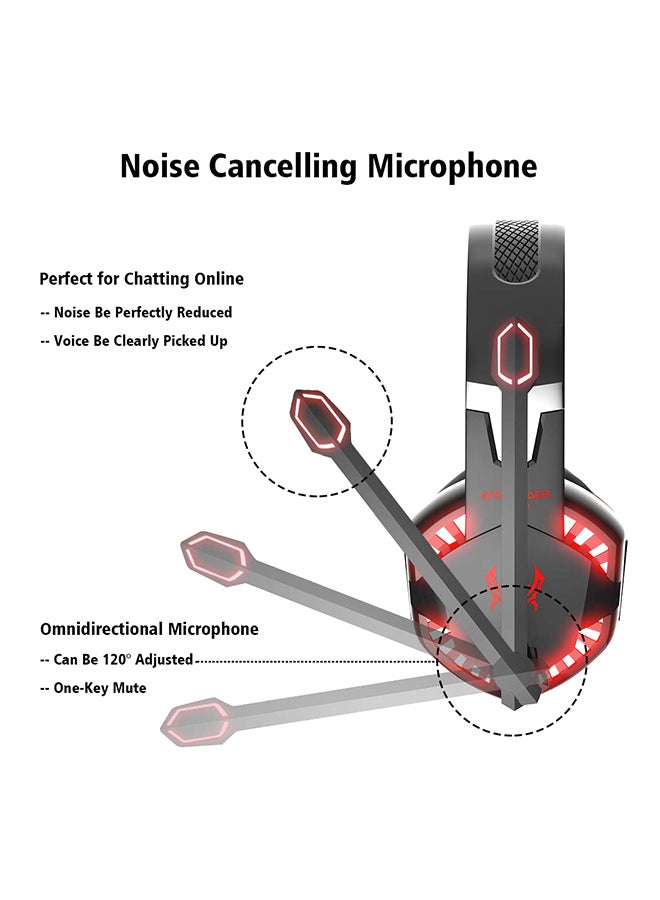 KOTION EACH G2000 Wired Over-Ear Gaming Headsets With Mic For PS4/PS5/XOne/XSeries/NSwitch/PC - Image 4