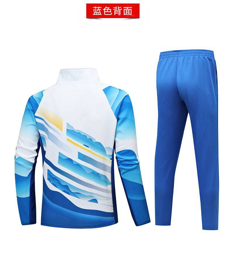 2022 New Chinese Trendy Sportswear Long Sleeve Suit Martial Arts Coach Uniform Sports Student Training National Uniform Collar Coat - Image 5