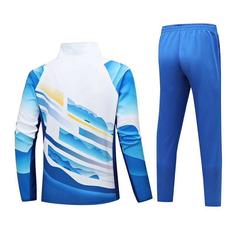2022 New Chinese Trendy Sportswear Long Sleeve Suit Martial Arts Coach Uniform Sports Student Training National Uniform Collar Coat - Image 4