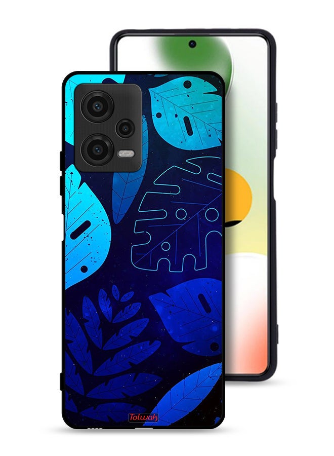 Tolwak Xiaomi Poco X5 Protective Case Cover Leaves Pattern - Image 1