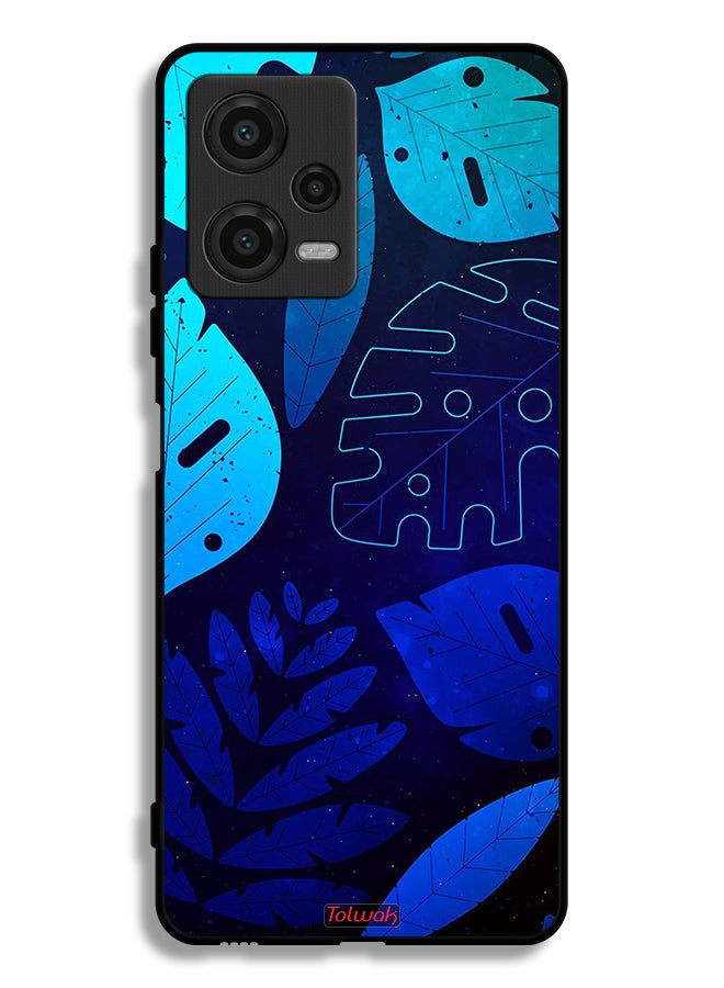 Tolwak Xiaomi Poco X5 Protective Case Cover Leaves Pattern - Image 2