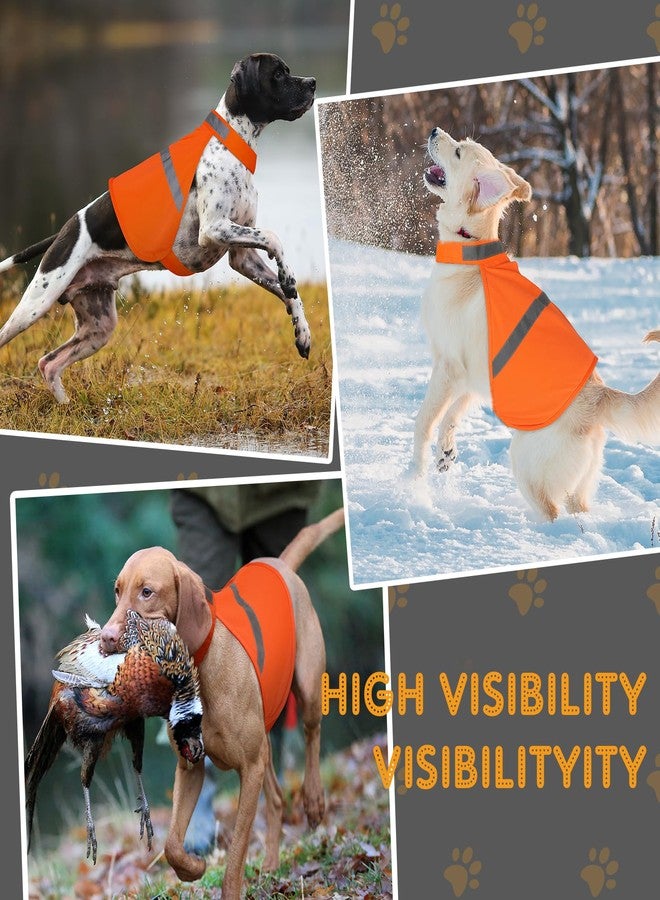 Vizbrite Dog Reflective Vest, Orange Dog Hunting Vest for Outdoor, Adjustable Pet Jacket, Soft Pet Safety Clothes for Small Medium Large, 2 Packs - Image 5