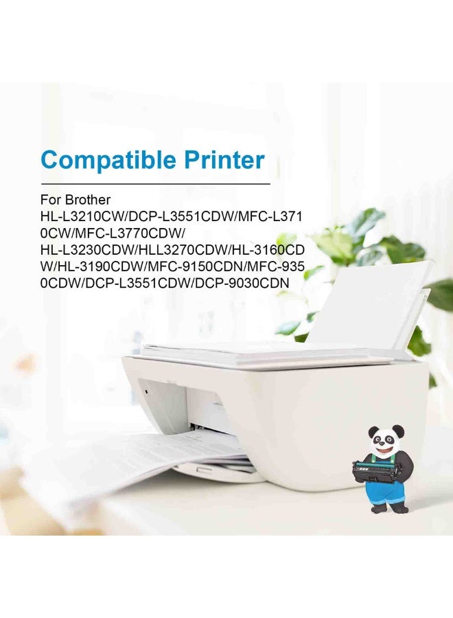 استا خرطوشة حبر أسود ASTA TN233 TN263 TN273، 1400 صفحة، متوافقة عالميًا مع طابعات BROTHER LaserJet HL-L3210CW وMFC-L3710CW وMFC-L3770CDW وHL-L3230CDW وHL-L3270CDW وHL-3160CDW وHL-3190CDW وMFC-9150CDN وMFC-9350CDW وDCP-L3551CDW وDCP-9030CDN، طابعة TN-233 وTN-263 وTN-273 وTN 233 و263 و273، استهلاك منخفض للطاقة، طباعة عالية الكفاءة - Image 3